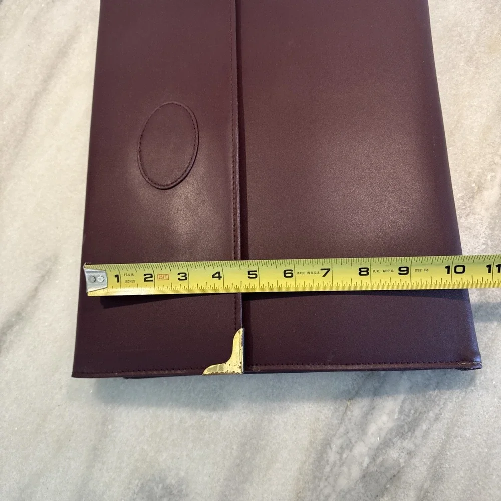 Vintage Faux Leather Buisness Portfolio Pad Holder‎ Calculator Never Used